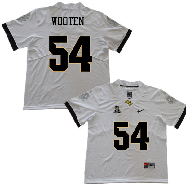 Men #54 A.J. Wooten UCF Knights College Football Jerseys Sale-White - Click Image to Close
